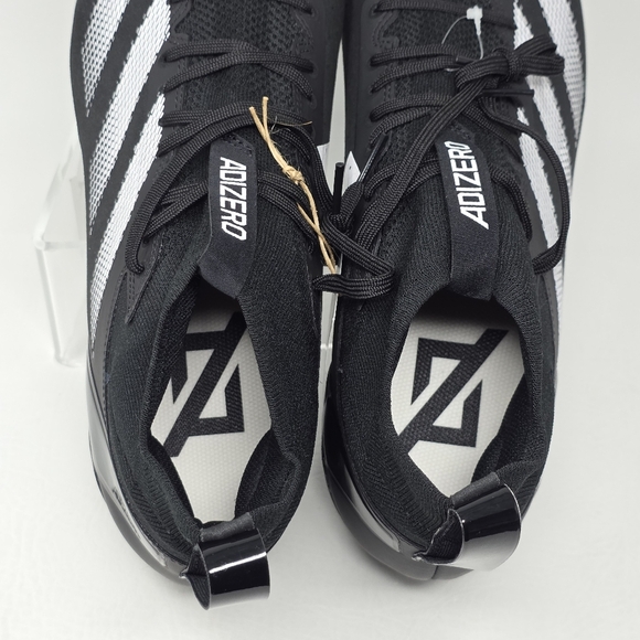 Adidas Adizero Impact + Plus Football Cleats ID1828 Core Black Men Size 11.5 New - Picture 10 of 12